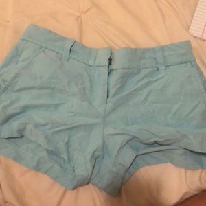 Baby Blue Linen J Crew Shorts